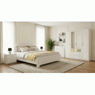 Dormitor Sara cu pat 160x200 cm cu somiera fixa